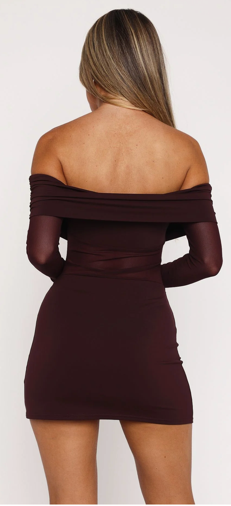 Own Your Story Mini Dress - Burgundy