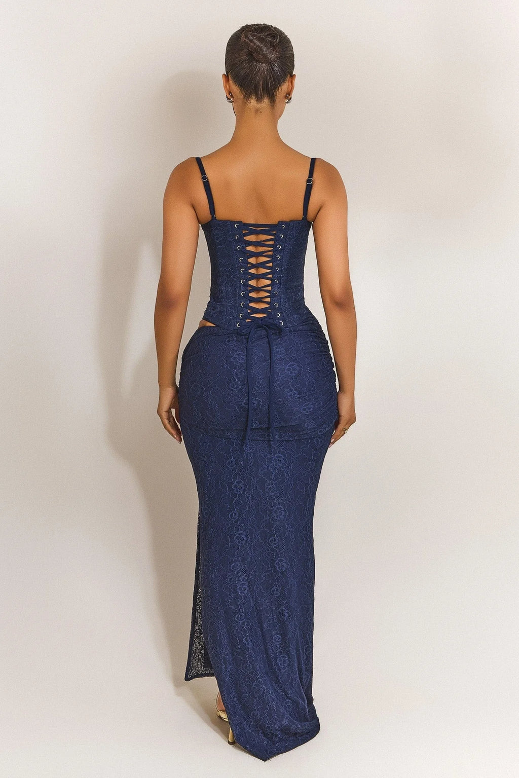 Lexi Lace Set - Navy Blue
